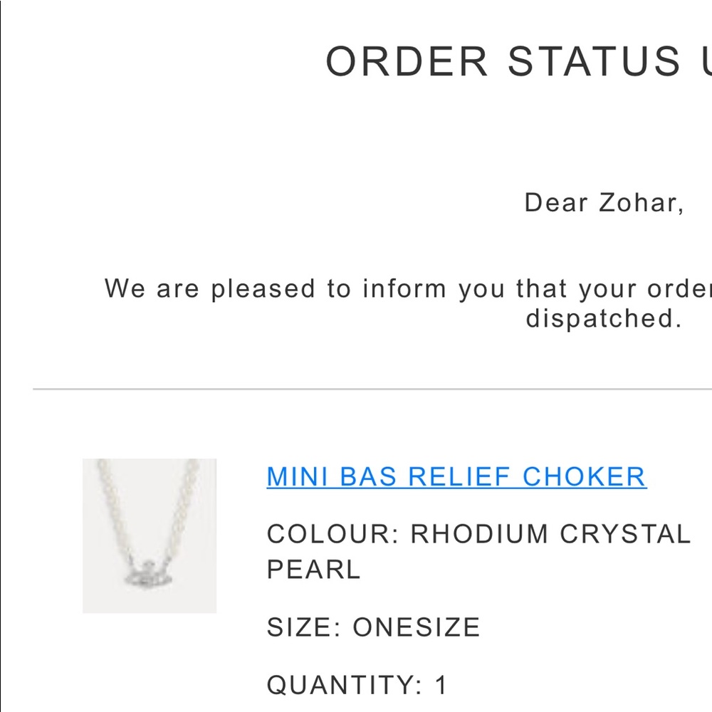 SOLD OUT Authentic NWT Vivienne Westwood necklace